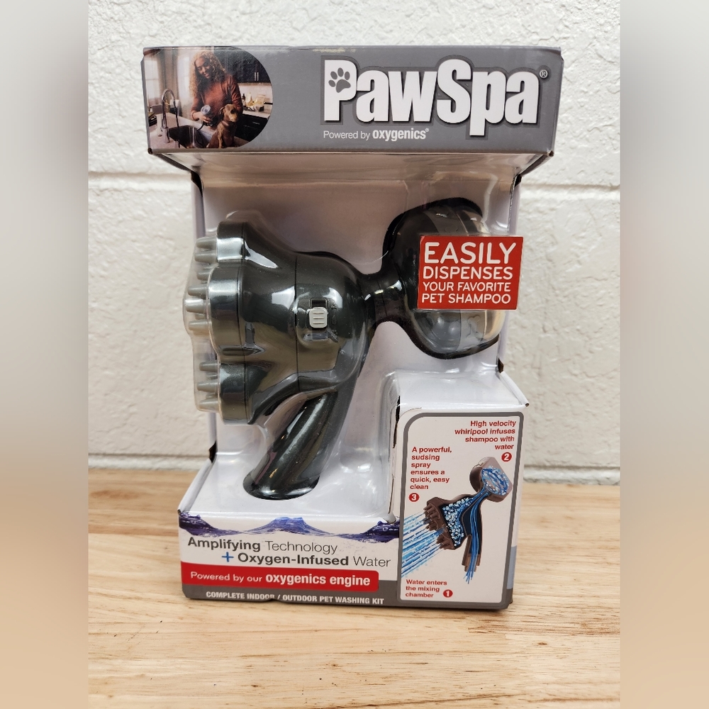 Oxygenics Paw Spa Matte Gray ShampoochPro Model #78166 New Sealed Box